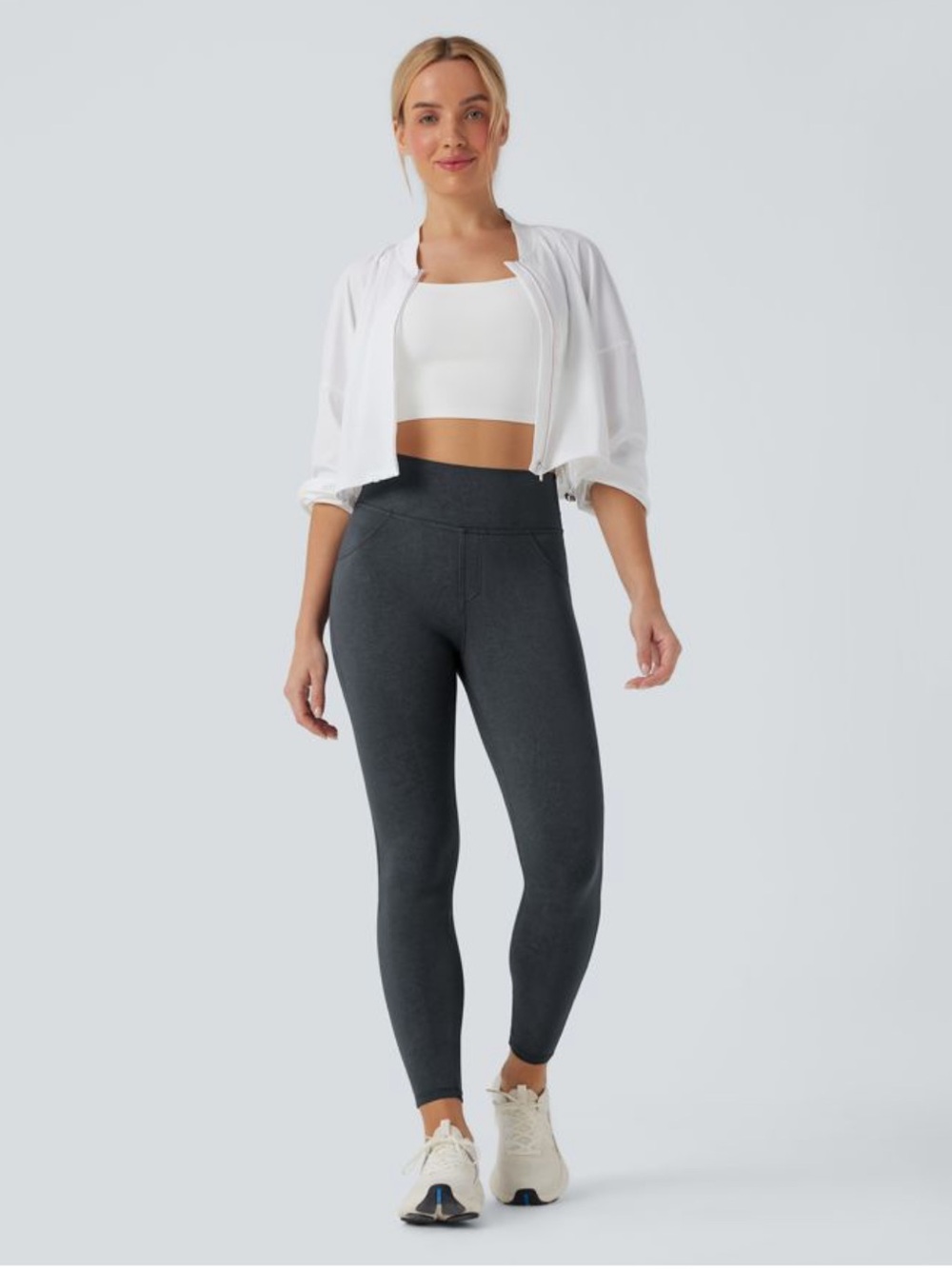 HALARA UltraSculpt Denim Print High-Waisted Tummy Control and Butt Lifting
